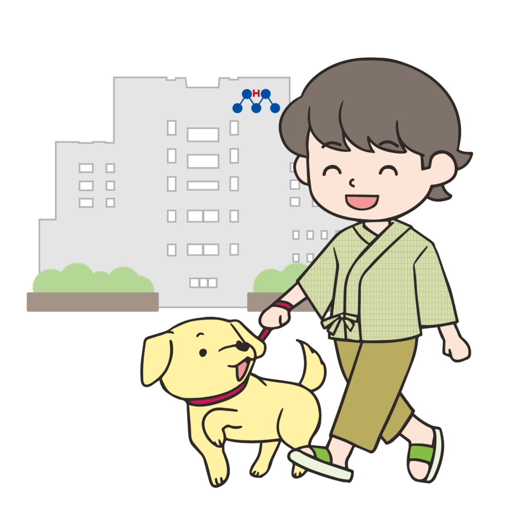 患者さんと犬
