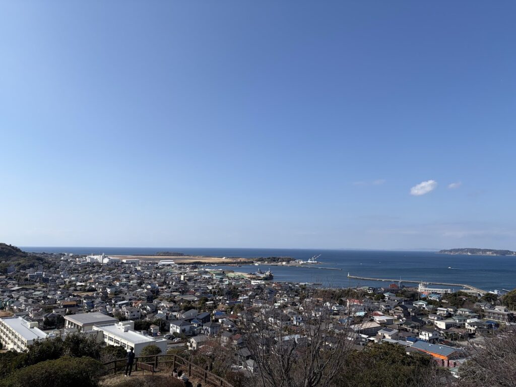 館山城からの眺め