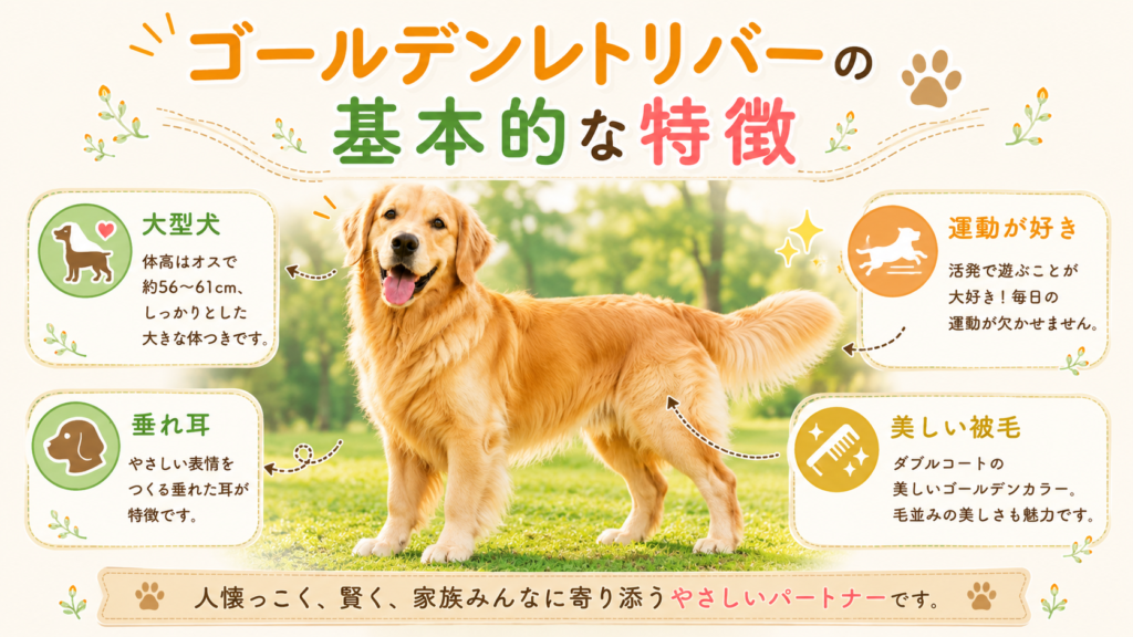 ゴールデンレトリバーの基本的な特徴