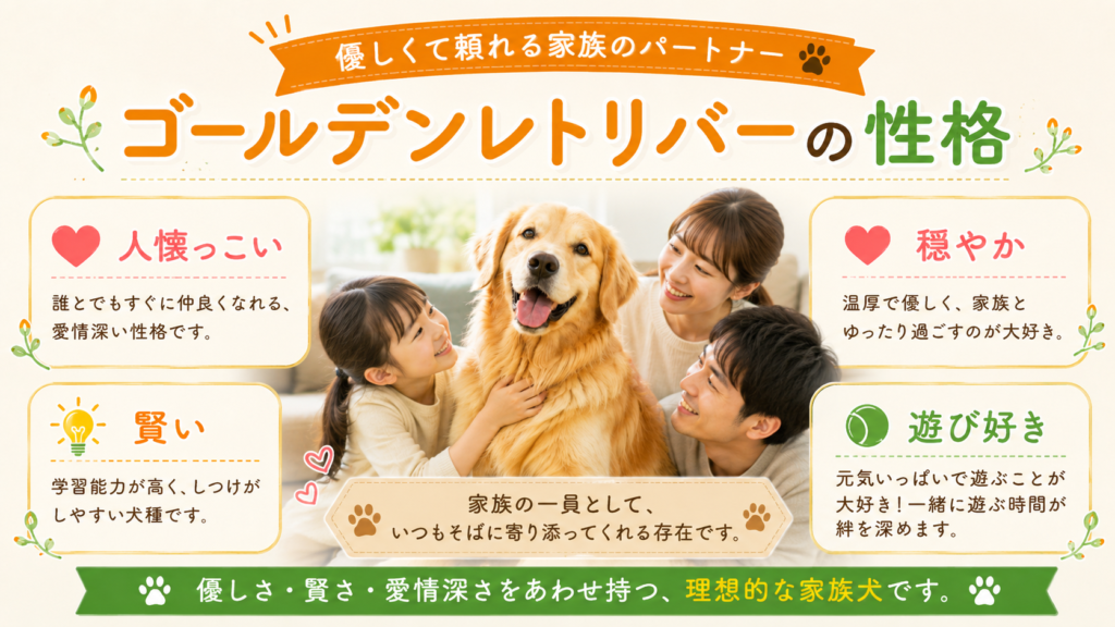 ゴールデンレトリバーの性格
