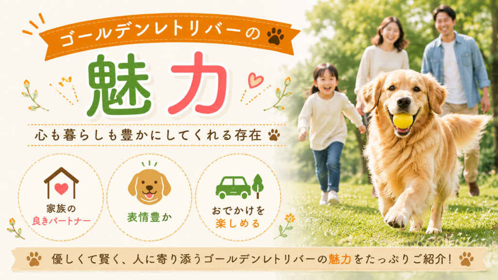 ゴールデンレトリバーの魅力