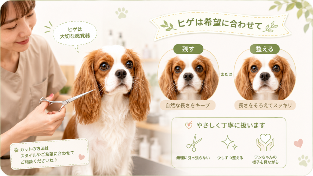 トリミングでヒゲを切ることはある？