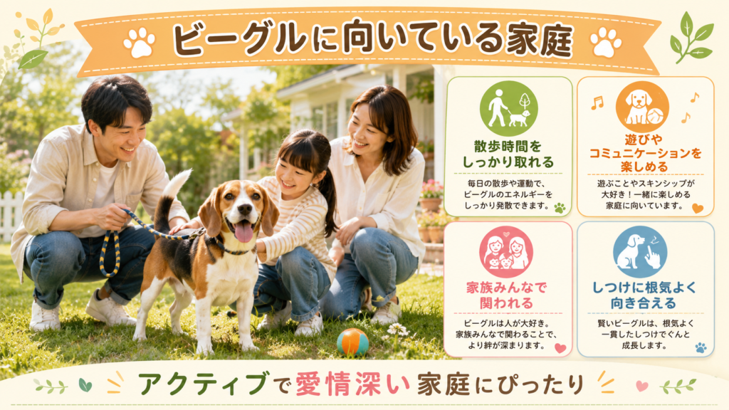 ビーグルに向いている家庭