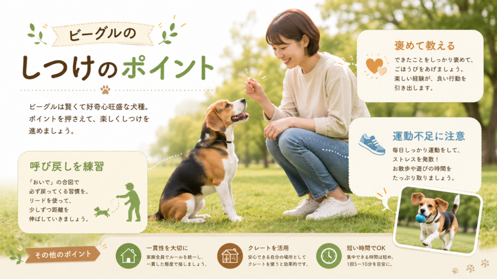 ビーグルのしつけのポイント