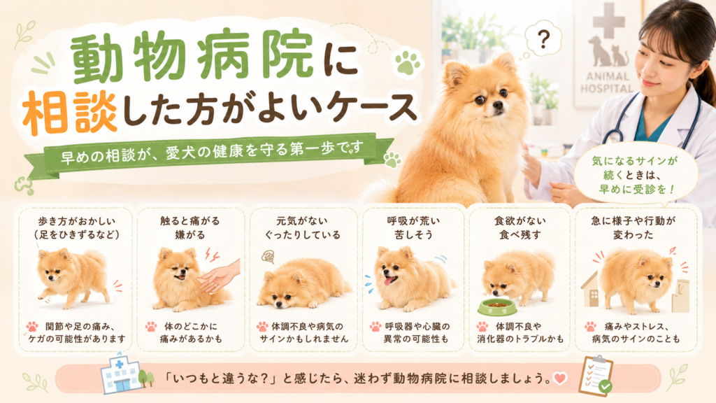 動物病院に相談した方がよいケース
