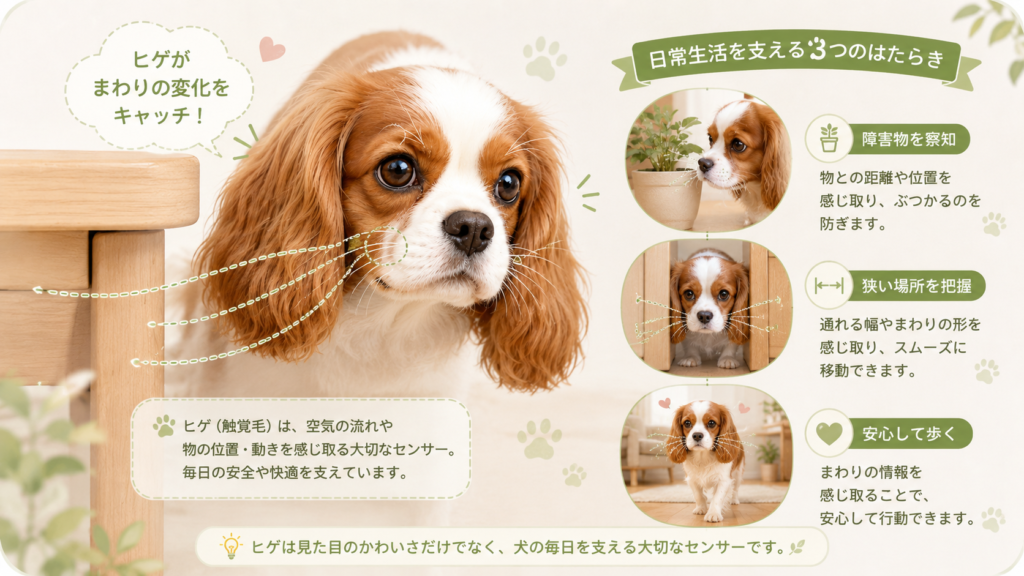 犬のヒゲの主な役割